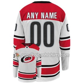 Carolina Hurricanes Custom Adidas Wit Authentic Shirt - Mannen